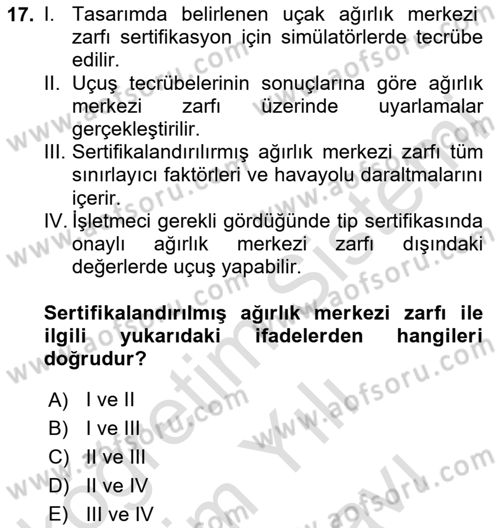 Harekat Performans Dersi 2023 - 2024 Yılı (Vize) Ara Sınav Soruları 17. Soru