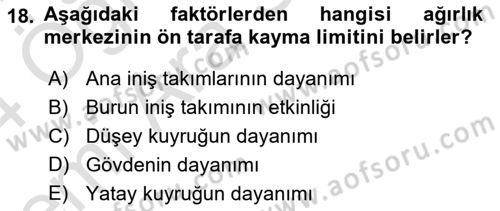 Harekat Performans Dersi 2023 - 2024 Yılı (Vize) Ara Sınav Soruları 18. Soru