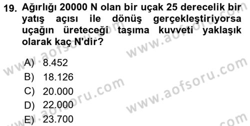 Harekat Performans Dersi 2023 - 2024 Yılı (Vize) Ara Sınav Soruları 19. Soru