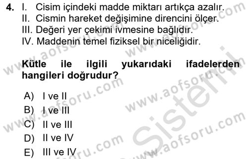 Harekat Performans Dersi 2023 - 2024 Yılı (Vize) Ara Sınav Soruları 4. Soru
