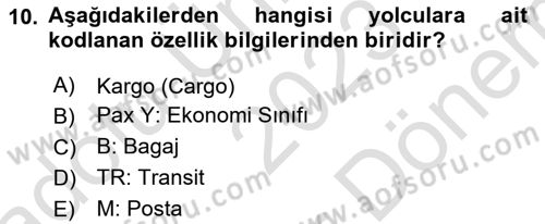 Harekat Performans Dersi 2023 - 2024 Yılı (Final) Dönem Sonu Sınav Soruları 10. Soru