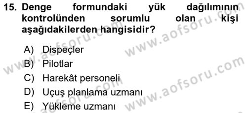 Harekat Performans Dersi 2023 - 2024 Yılı (Final) Dönem Sonu Sınav Soruları 15. Soru