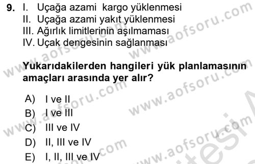Harekat Performans Dersi 2023 - 2024 Yılı (Final) Dönem Sonu Sınav Soruları 9. Soru