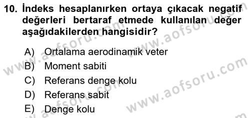 Harekat Performans Dersi 2023 - 2024 Yılı Yaz Okulu Sınav Soruları 10. Soru