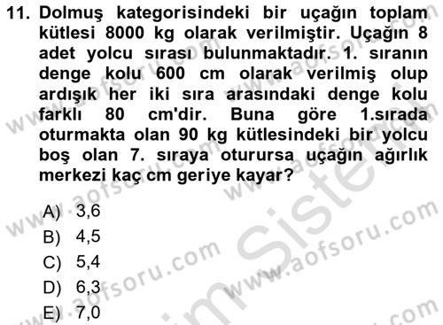 Harekat Performans Dersi 2023 - 2024 Yılı Yaz Okulu Sınav Soruları 11. Soru
