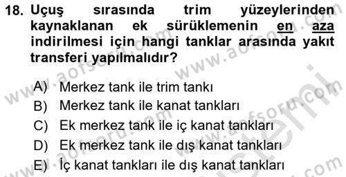Harekat Performans Dersi 2023 - 2024 Yılı Yaz Okulu Sınav Soruları 18. Soru
