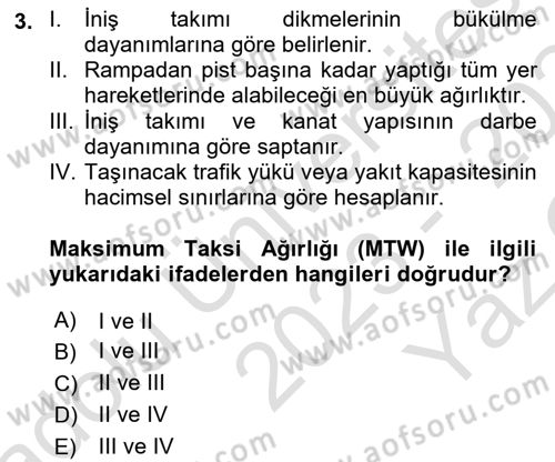 Harekat Performans Dersi 2023 - 2024 Yılı Yaz Okulu Sınav Soruları 3. Soru