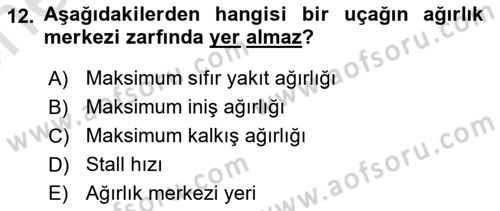 Harekat Performans Dersi 2024 - 2025 Yılı (Vize) Ara Sınav Soruları 12. Soru