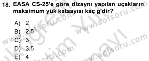 Harekat Performans Dersi 2024 - 2025 Yılı (Vize) Ara Sınav Soruları 18. Soru