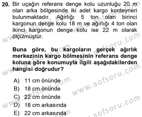 Harekat Performans Dersi 2024 - 2025 Yılı (Vize) Ara Sınav Soruları 20. Soru