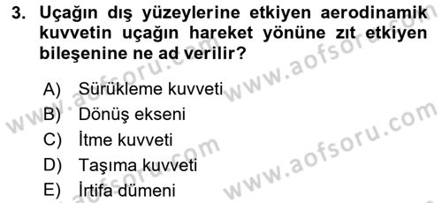 Harekat Performans Dersi 2024 - 2025 Yılı (Vize) Ara Sınav Soruları 3. Soru