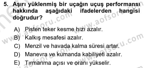 Harekat Performans Dersi 2024 - 2025 Yılı (Vize) Ara Sınav Soruları 5. Soru