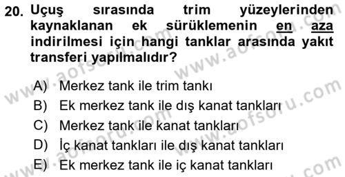 Harekat Performans Dersi 2024 - 2025 Yılı (Final) Dönem Sonu Sınav Soruları 20. Soru