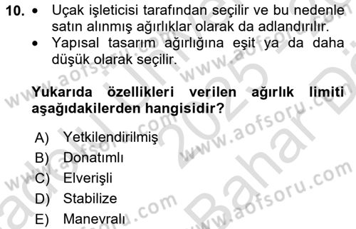 Harekat Performans Dersi 2025 - 2026 Yılı (Vize) Ara Sınav Soruları 10. Soru