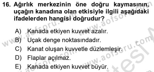 Harekat Performans Dersi 2025 - 2026 Yılı (Vize) Ara Sınav Soruları 16. Soru
