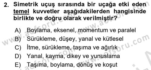 Harekat Performans Dersi 2025 - 2026 Yılı (Vize) Ara Sınav Soruları 2. Soru