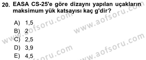 Harekat Performans Dersi 2025 - 2026 Yılı (Vize) Ara Sınav Soruları 20. Soru