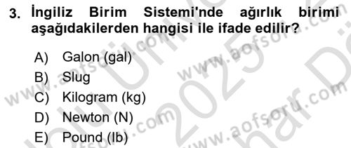 Harekat Performans Dersi 2025 - 2026 Yılı (Vize) Ara Sınav Soruları 3. Soru