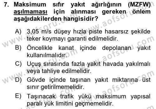 Harekat Performans Dersi 2025 - 2026 Yılı (Vize) Ara Sınav Soruları 7. Soru