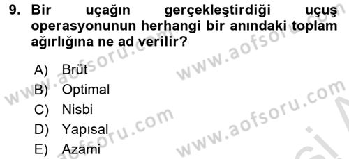 Harekat Performans Dersi 2025 - 2026 Yılı (Vize) Ara Sınav Soruları 9. Soru