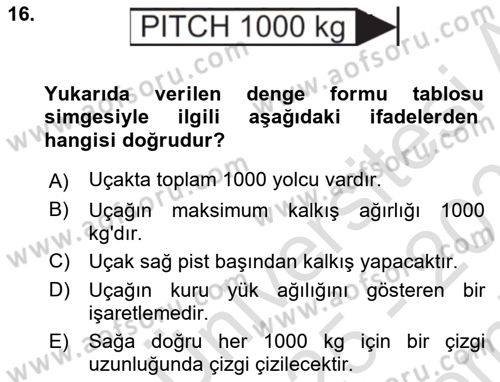 Harekat Performans Dersi 2025 - 2026 Yılı (Final) Dönem Sonu Sınav Soruları 16. Soru