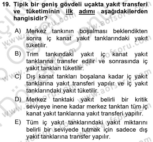 Harekat Performans Dersi 2025 - 2026 Yılı (Final) Dönem Sonu Sınav Soruları 19. Soru