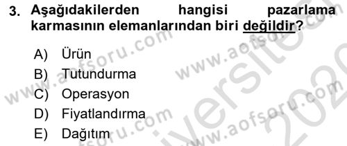 Havaalanı Yönetimi Dersi Ara Sınavı Deneme Sınav Soruları 3. Soru