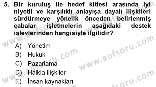 Havaalanı Yönetimi Dersi 2022 - 2023 Yılı (Vize) Ara Sınav Soruları 5. Soru