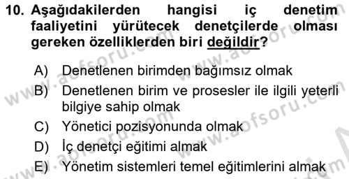 Havaalanı Yönetimi Dersi 2023 - 2024 Yılı (Final) Dönem Sonu Sınav Soruları 10. Soru