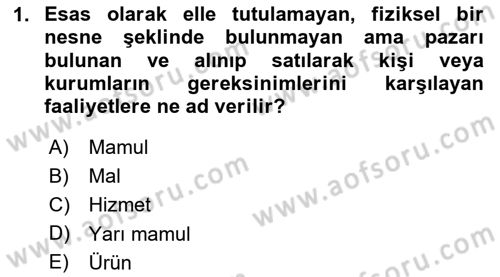 Havaalanı Yönetimi Dersi 2025 - 2026 Yılı (Vize) Ara Sınav Soruları 1. Soru