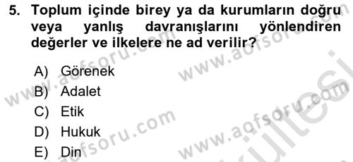 Havaalanı Yönetimi Dersi 2025 - 2026 Yılı (Vize) Ara Sınav Soruları 5. Soru