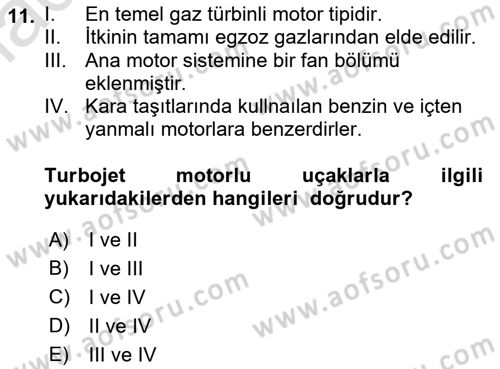 Hava Kargo Ve Tehlikeli Maddeler Dersi 2021 - 2022 Yılı Yaz Okulu Sınav Soruları 11. Soru