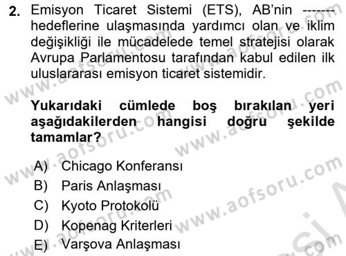 Hava Kargo Ve Tehlikeli Maddeler Dersi 2023 - 2024 Yılı (Final) Dönem Sonu Sınav Soruları 2. Soru