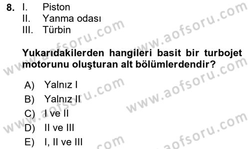 Hava Kargo Ve Tehlikeli Maddeler Dersi 2023 - 2024 Yılı (Final) Dönem Sonu Sınav Soruları 8. Soru