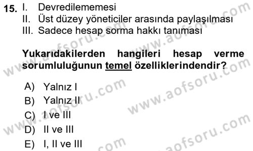 Havacılık Emniyeti Dersi 2018 - 2019 Yılı 3 Ders Sınav Soruları 15. Soru
