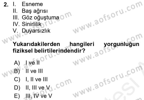 Havacılık Emniyeti Dersi 2018 - 2019 Yılı (Final) Dönem Sonu Sınav Soruları 2. Soru