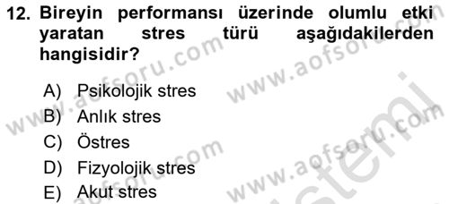 Havacılık Emniyeti Dersi 2019 - 2020 Yılı (Vize) Ara Sınav Soruları 12. Soru