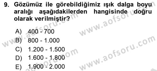 Havacılık Emniyeti Dersi 2019 - 2020 Yılı (Vize) Ara Sınav Soruları 9. Soru