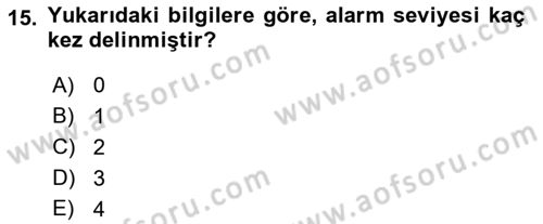 Havacılık Emniyeti Dersi 2019 - 2020 Yılı (Final) Dönem Sonu Sınav Soruları 15. Soru