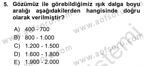 Havacılık Emniyeti Dersi 2021 - 2022 Yılı (Vize) Ara Sınav Soruları 5. Soru