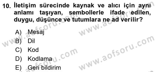 Havacılık Emniyeti Dersi 2021 - 2022 Yılı (Final) Dönem Sonu Sınav Soruları 10. Soru
