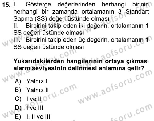 Havacılık Emniyeti Dersi 2021 - 2022 Yılı (Final) Dönem Sonu Sınav Soruları 15. Soru