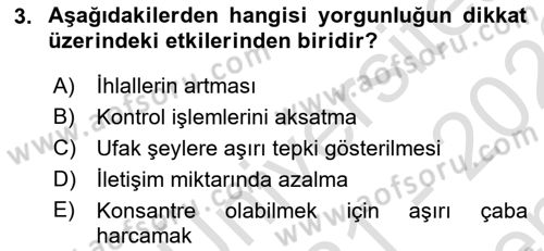 Havacılık Emniyeti Dersi 2021 - 2022 Yılı (Final) Dönem Sonu Sınav Soruları 3. Soru