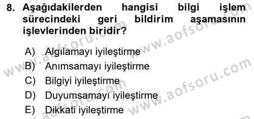 Havacılık Emniyeti Dersi 2023 - 2024 Yılı (Vize) Ara Sınav Soruları 8. Soru