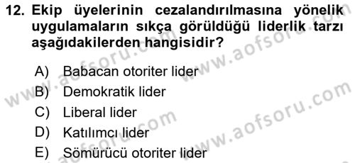 Havacılık Emniyeti Dersi 2024 - 2025 Yılı Yaz Okulu Sınav Soruları 12. Soru