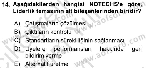 Havacılık Emniyeti Dersi 2024 - 2025 Yılı Yaz Okulu Sınav Soruları 14. Soru