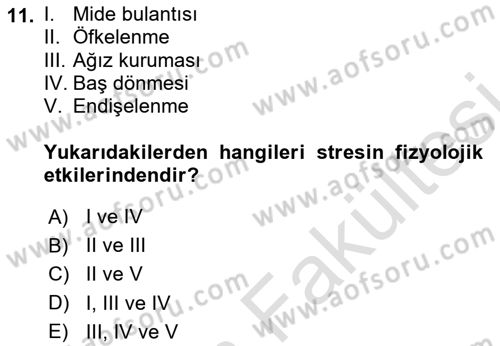 Havacılık Emniyeti Dersi 2025 - 2026 Yılı (Vize) Ara Sınav Soruları 11. Soru