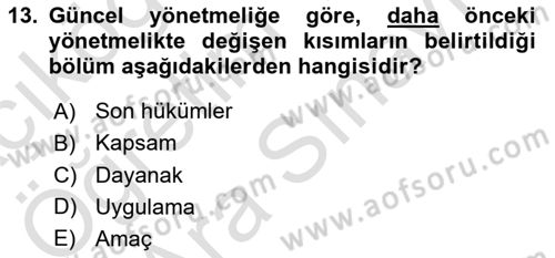 Genel Havacılık Dersi 2023 - 2024 Yılı (Vize) Ara Sınav Soruları 13. Soru