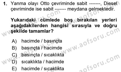 Genel Havacılık Dersi 2023 - 2024 Yılı Yaz Okulu Sınav Soruları 1. Soru