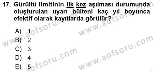 Genel Havacılık Dersi 2023 - 2024 Yılı Yaz Okulu Sınav Soruları 17. Soru